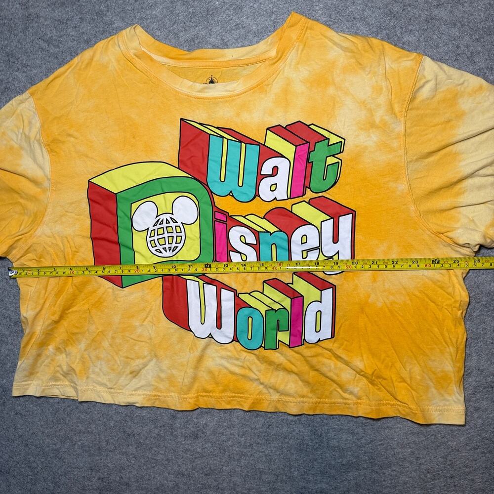Disney Unisex 1X T-Shirt Plus Size Graphic Tie-Dye Yellow - Picture 6 of 6